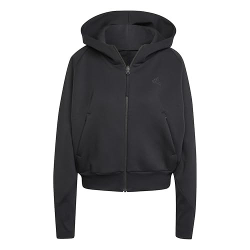 adidas Women's Z.N.E. Fullzip Hoodie, Black, Medium | Amazon (US)