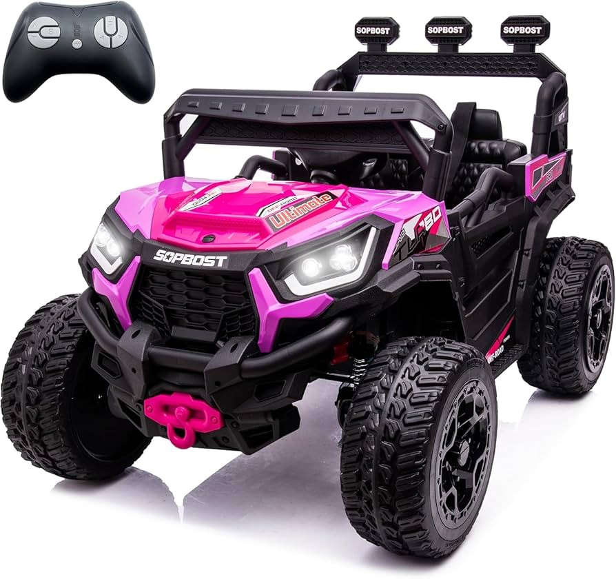 Sopbost 24V Premium 4x4 Ride On UTV for Kids with Remote Control, Electric Off-Road Truck with EV... | Amazon (US)