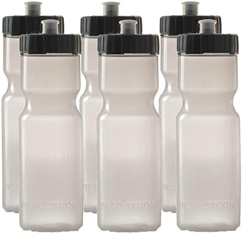 50 Strong 6-Pack of Sports Squeeze Water Bottles - 22 oz. BPA Free Bike & Sport Bottle with Easy ... | Amazon (US)
