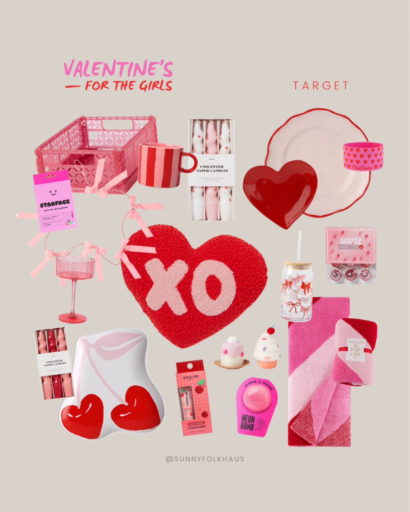valentine’s — for the girls! 

valentine’s day decor, tableware, basket, gifts, xoxo, pink & red, cozy comfy 

& look at those taper candles & cherry plate 🍒🩷 

#LTKParties #LTKSaleAlert #LTKSeasonal