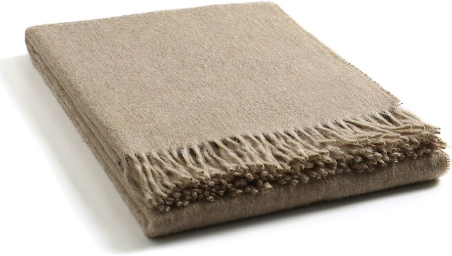 Superfine Alpaca Wool Throw Blanket - Lightweight Alpaca Merino Wool Throw Blankets for Using Ind... | Amazon (US)