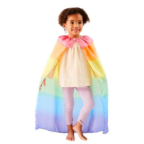 Sarah's Silks - Rainbow Cape for Kids Ages 3-8 | Montessori and Waldorf Toy Dress Up for Pretend Play | Birthday Gift for Boys and Girls | Amazon (US)