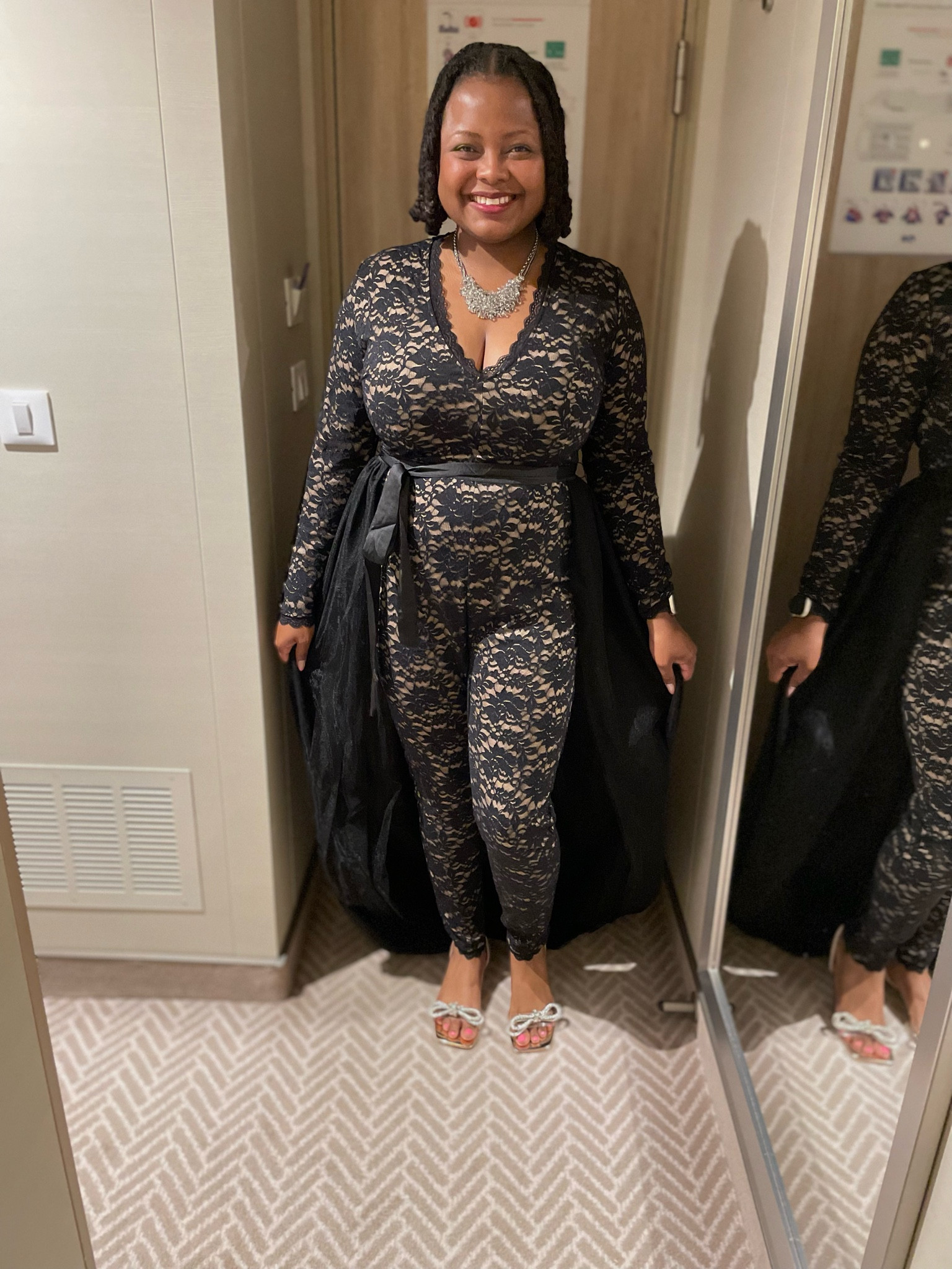 The first formal night of our cruise…🖤✨

#LTKMidsize #LTKTravel #LTKShoeCrush