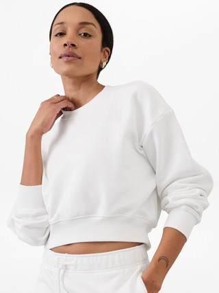 Terry Crop Crew Sweatshirt | Athleta