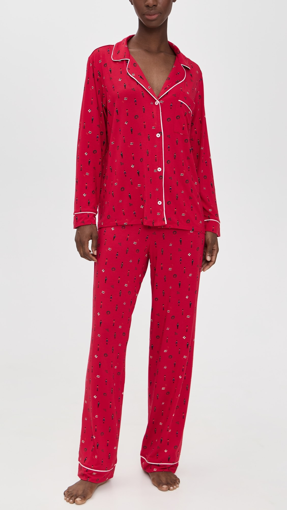 Gisele Printed Long Pajama Set | Shopbop