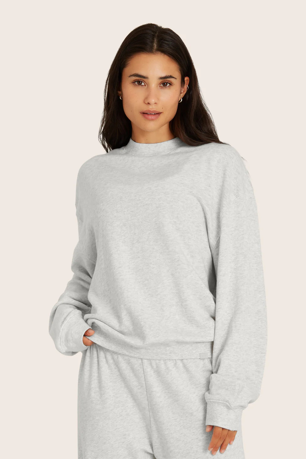 LIGHTWEIGHT SWEATS CLASSIC CREWNECK - HEATHER GREY | SET Active