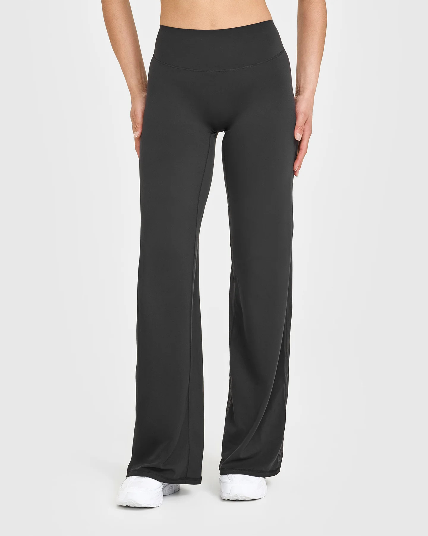SoftMotion™ Straight Leg Bottoms with White Logo 
 Soft Black | Oner Active (UK / US)