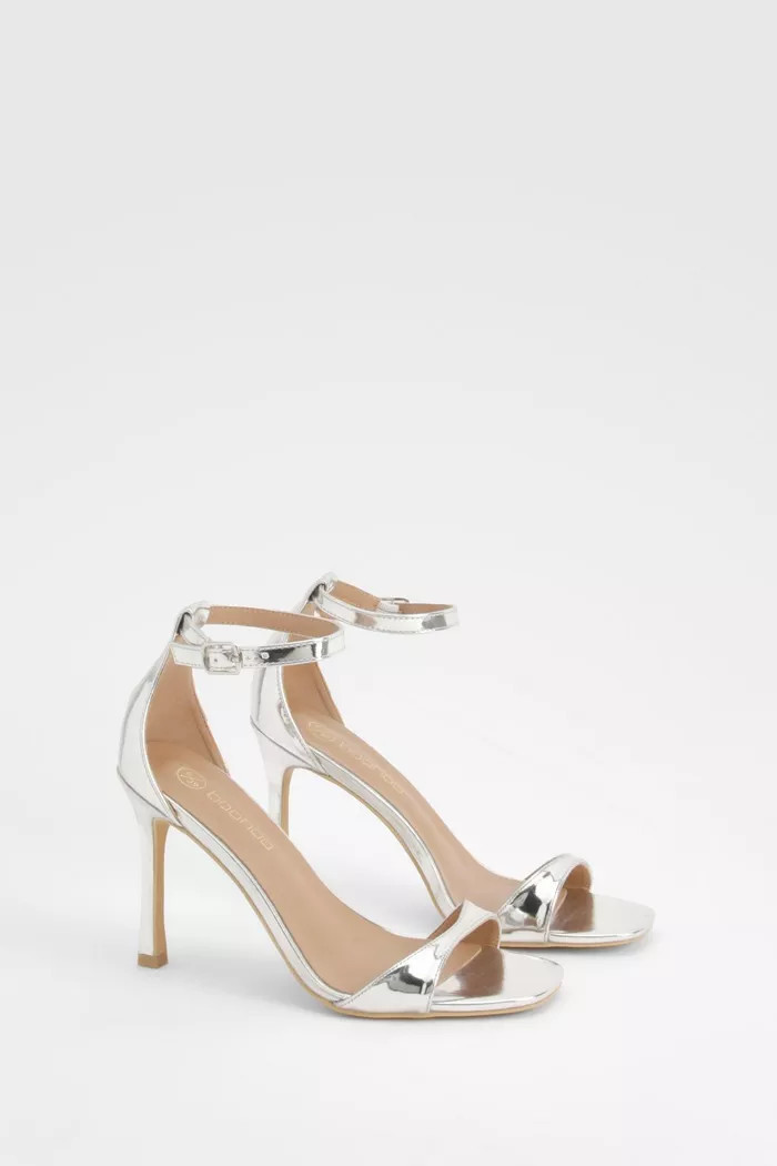 High 2 Part Barely There Heels | Boohoo.com (UK & IE)