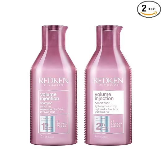 Redken Volume Injection Shampoo & Conditioner Set For Fine Hair - Adds Lift & Body, Volumizing & ... | Amazon (US)