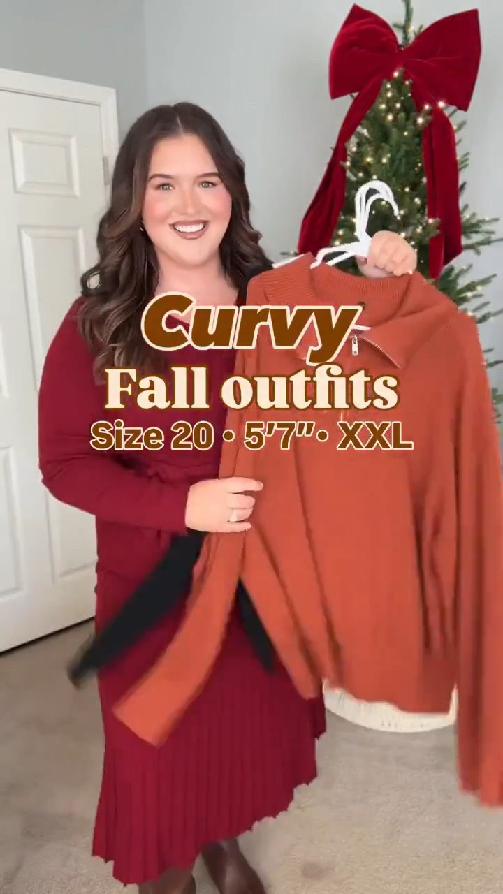 Outfits to wear this Fall into Winter from Amazon 🍂 Flowy burgundy midi dress, matching sweater skirt set + quarter zip pullover with leggings! Wearing a size XXL

#LTKPlusSize #LTKgrwm #LTKootd