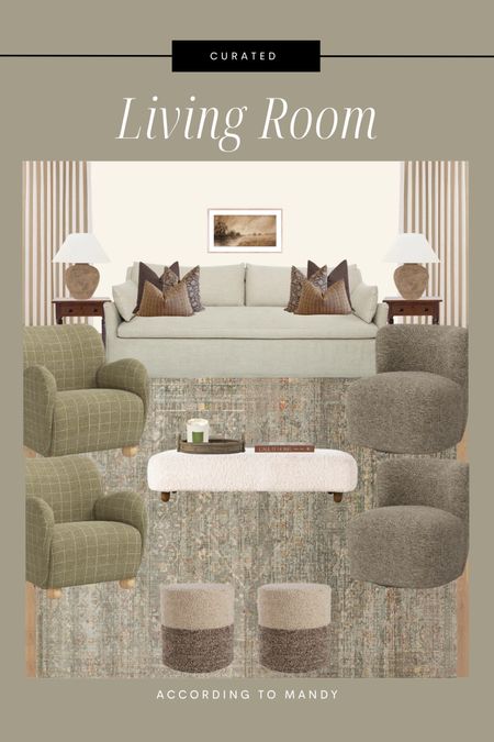 Living Room Mood Board

Home decor, inspo, curated, art, rug, tray, lamp, side table, ottomans, chair, swivel, couch, pillows, curtains, candle, book

#LTKhome #LTKfindsunder50 #LTKfindsunder100