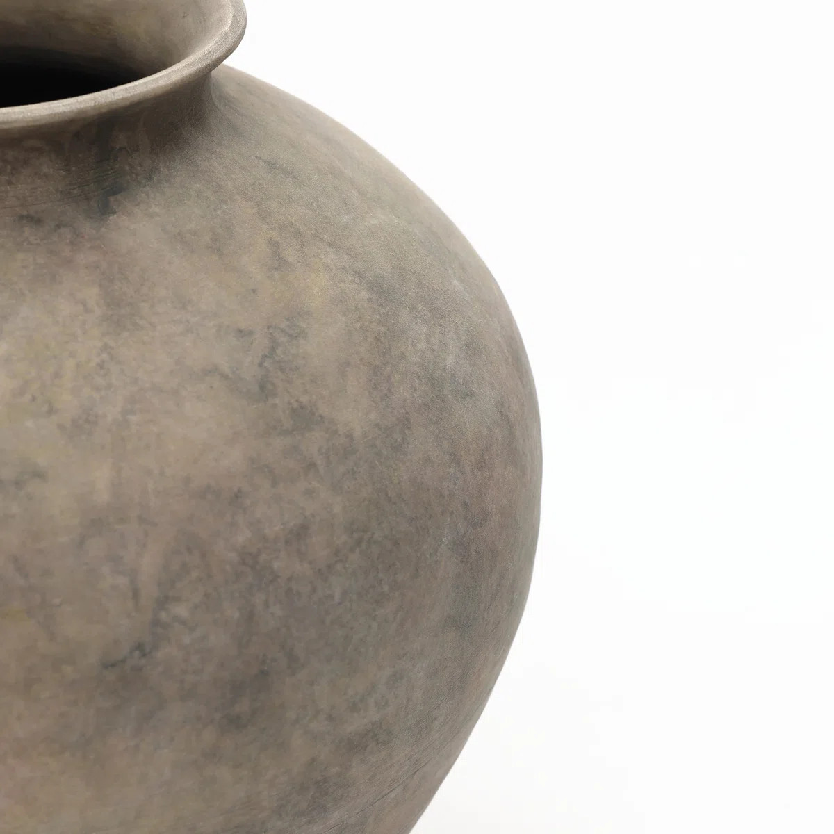 Rustic Ceramic Vase, Terracotta Pot Home Decor with Earthy Gray-Brown Finish, Multi Shape & Size ... | Wayfair North America