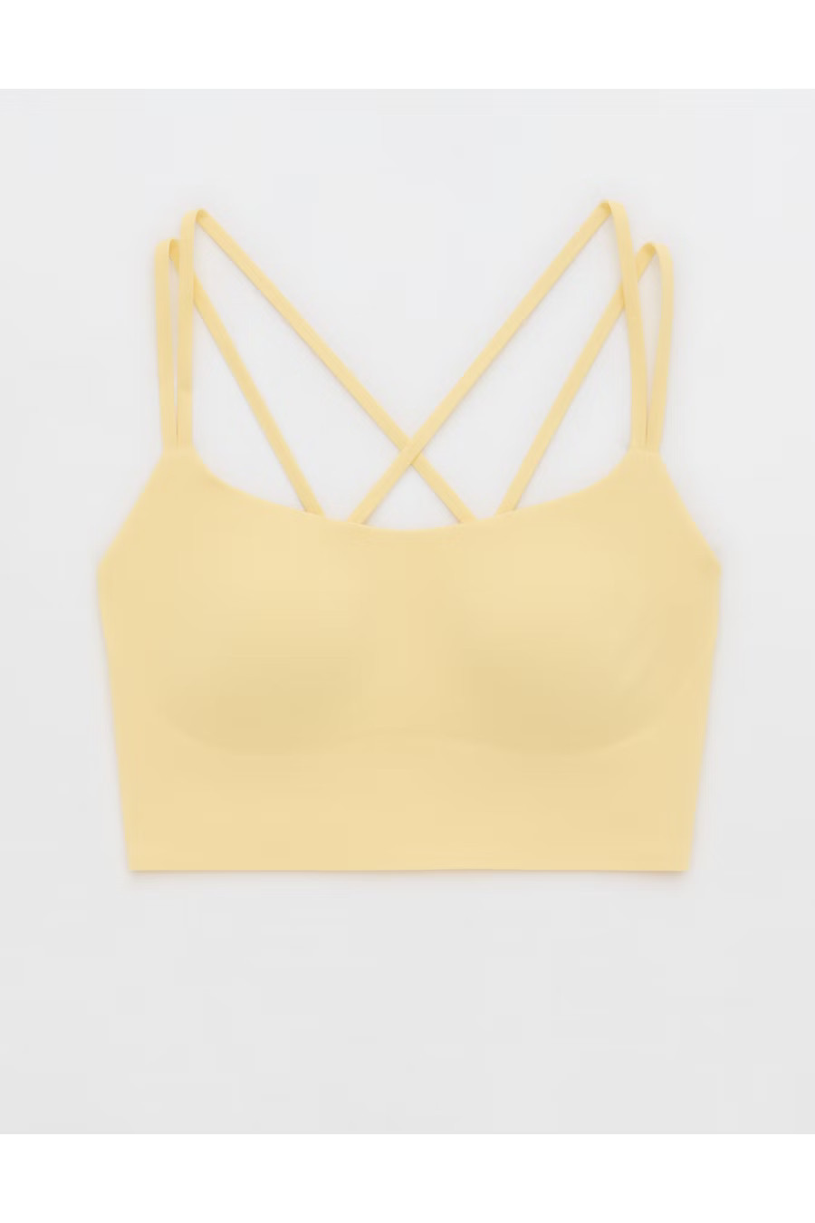 OFFLINE By Aerie Real Me Hold Up! Sports Bra Women's Yellow Notes XL | Aerie