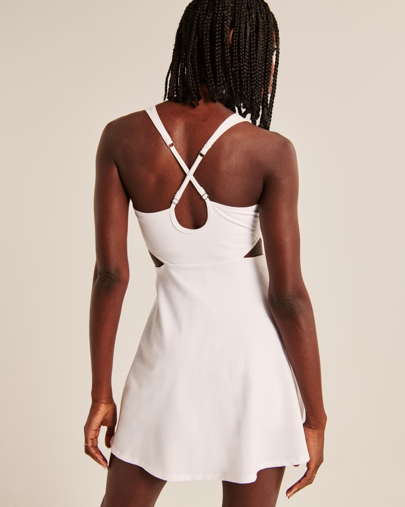 Women's Side Cutout Traveler Mini Dress | Women's Dresses & Jumpsuits | Abercrombie.com | Abercrombie & Fitch (US)