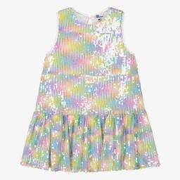 Girls Rainbow Sequin Dress | Childrensalon