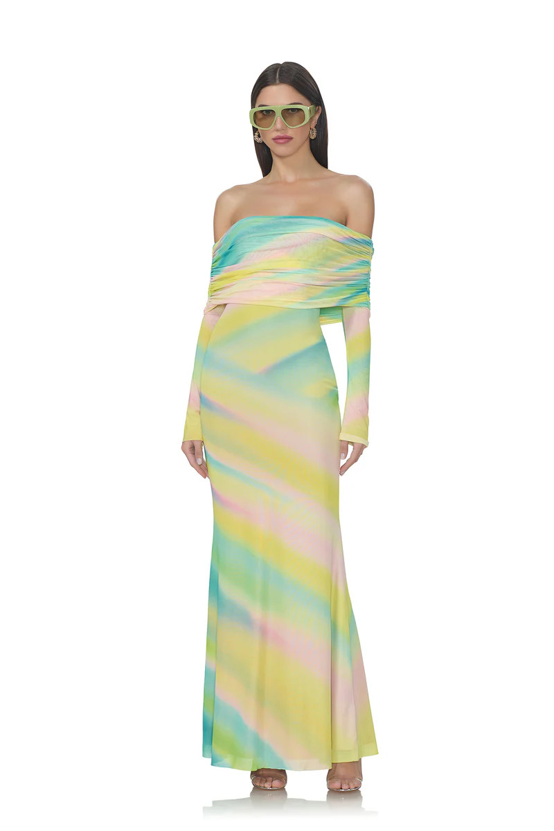 Thelma Dress - Rainbow Stripe | ShopAFRM