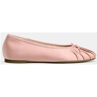 Zara - Satin Bow Ballet Flats - Pink - 7½ - Woman | Zara US