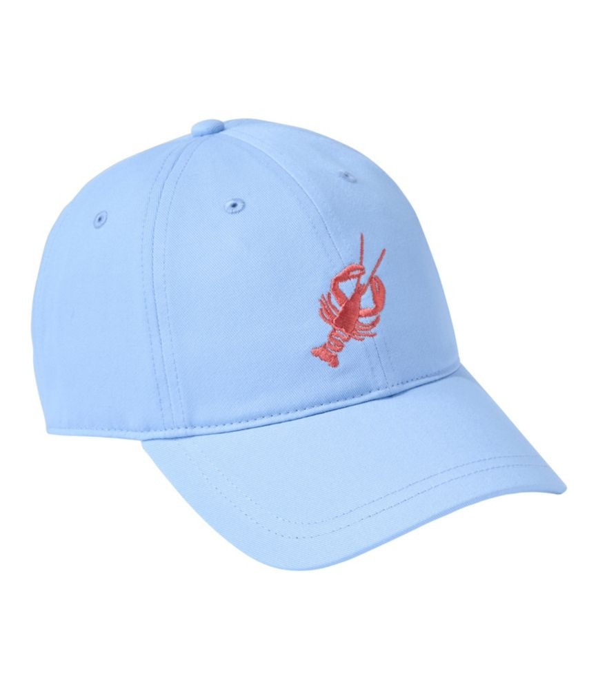 Adults' L. L.Bean Motif Baseball Cap Seaboard Blue Lobster OSFA, Cotton | L.L. Bean