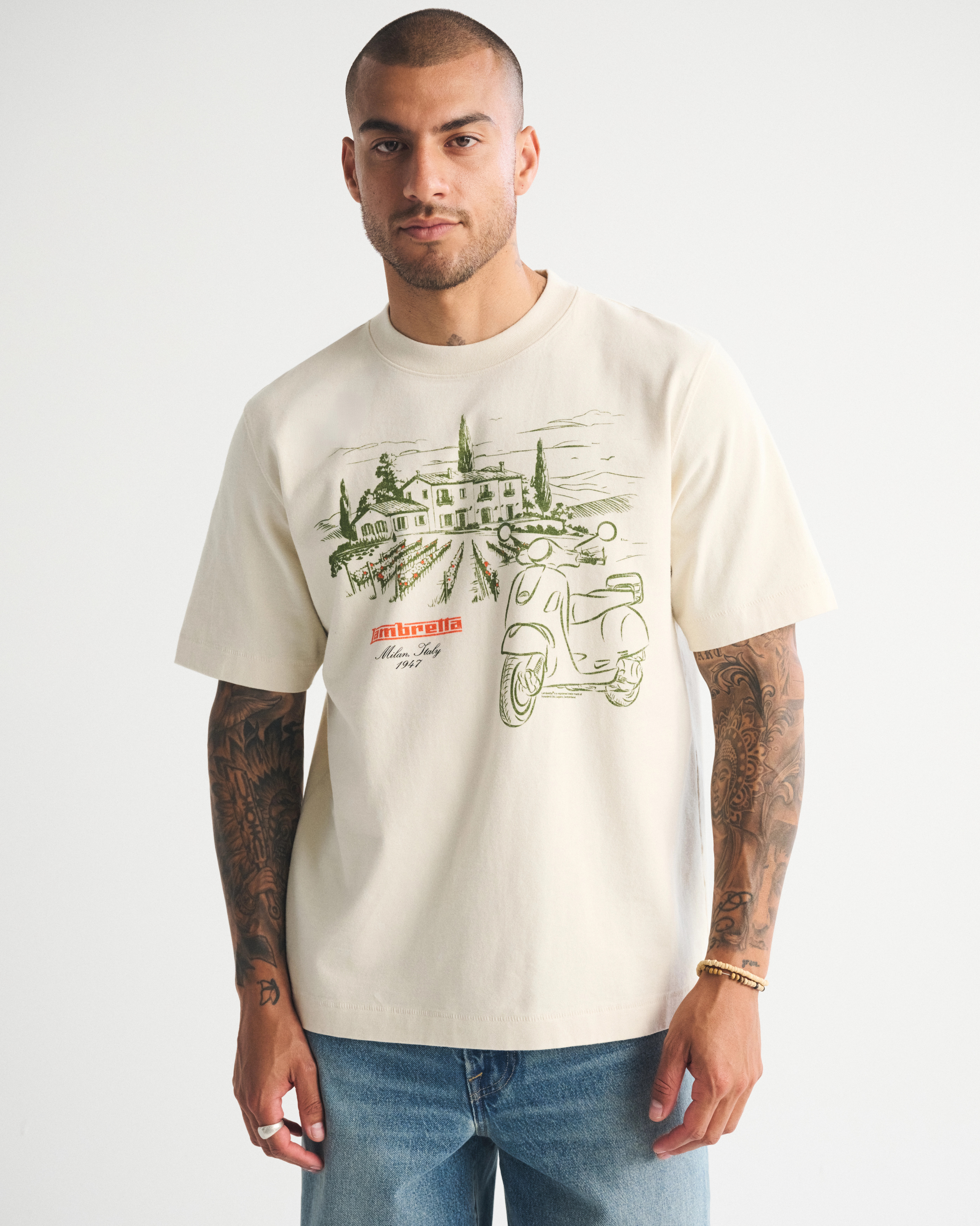 Lambretta Premium Heavyweight 2.0 Graphic Tee | Abercrombie & Fitch (US)