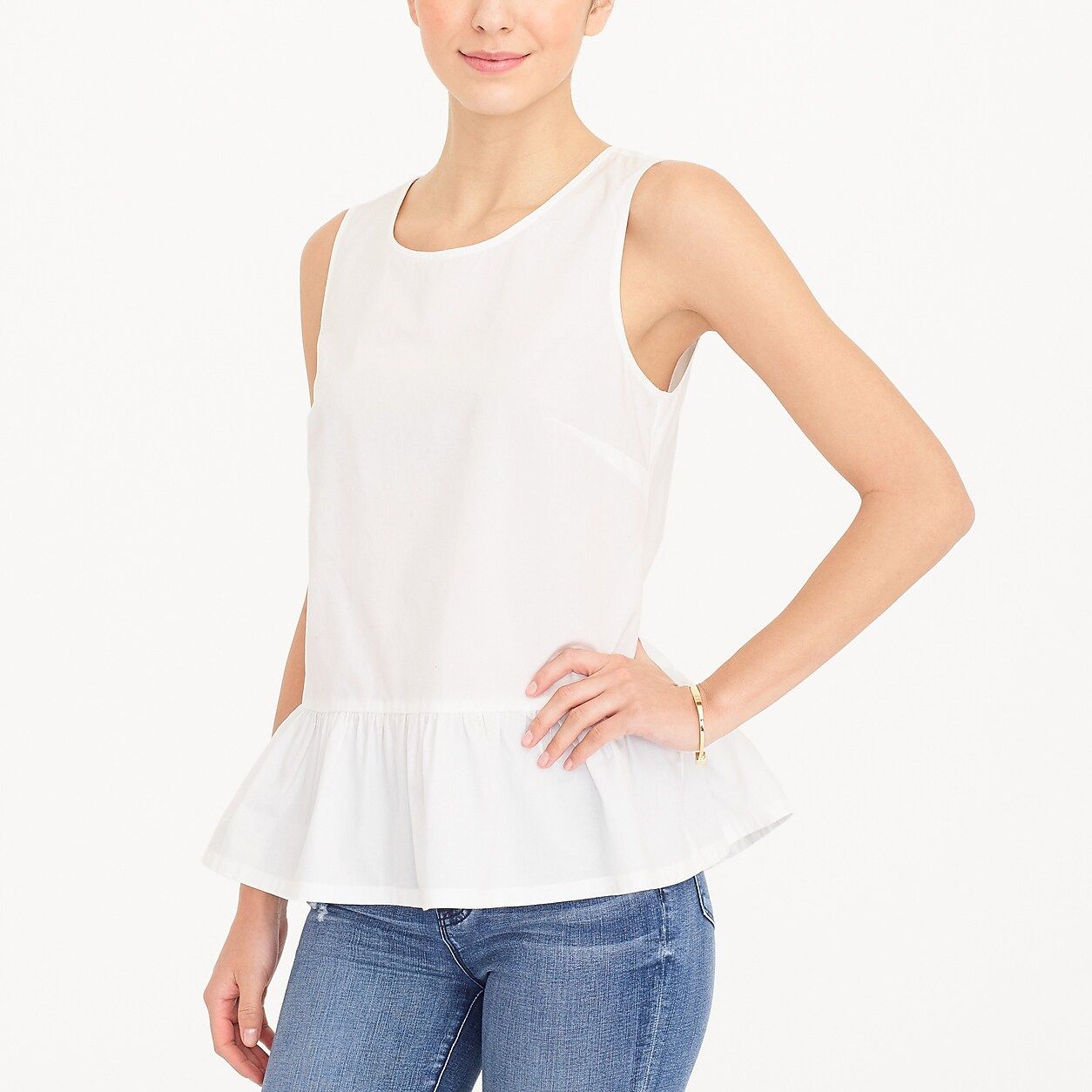 Bow-back peplum tank top | J.Crew Factory