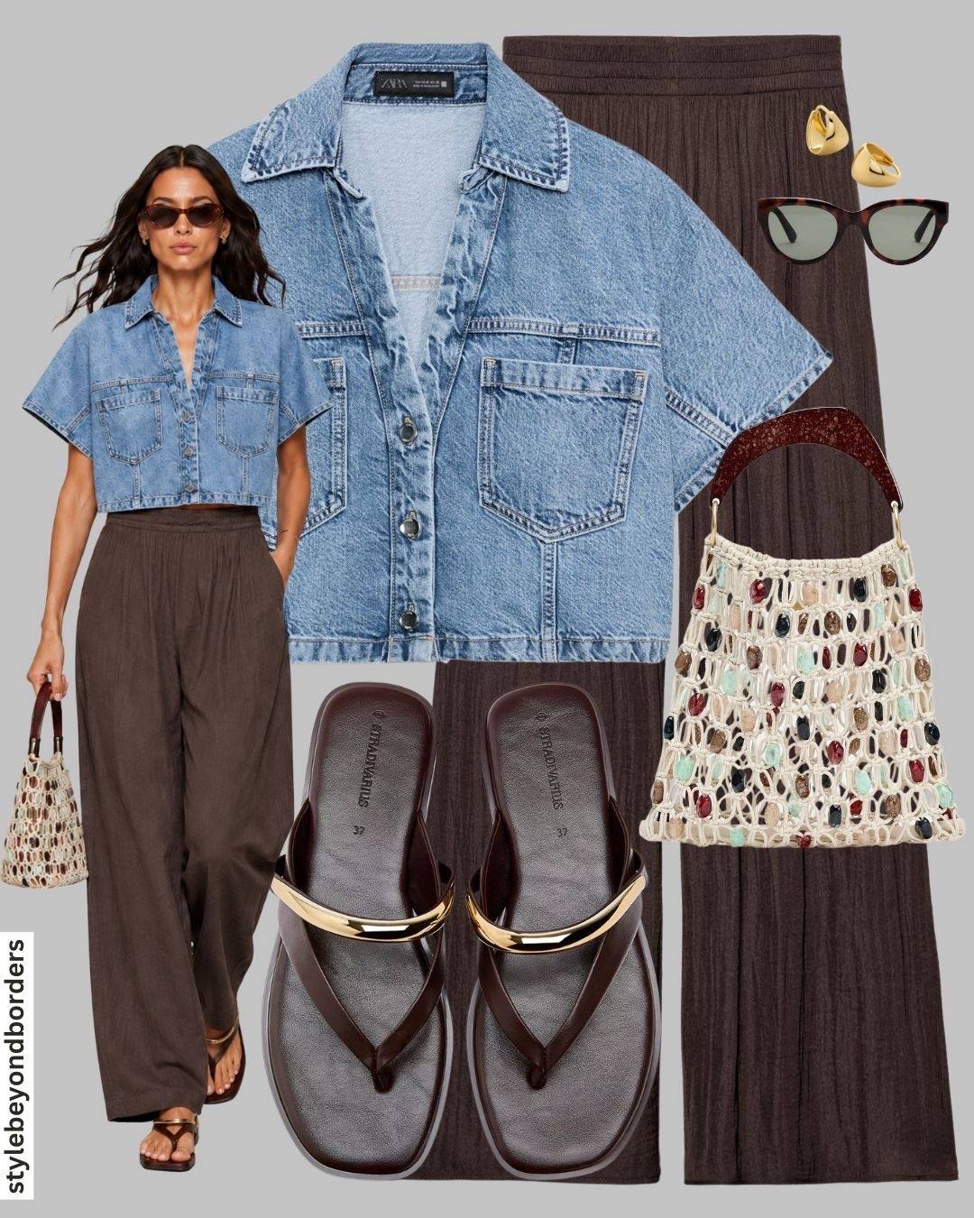 Denim top styling for summer 🤎🦋




Tags: denim top, short sleeve denim shirt, brown flowy trousers, brown sandals, beaded bags, chic look, holiday outfit, summer outfit, denim shirt, euro summer outfit

#LTKsummer #LTKtravel #LTKstyletip