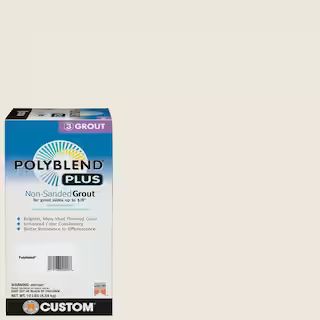 Custom Building Products Polyblend Plus #381 Bright White 10 lb. Unsanded Grout PBPG38110 - The H... | The Home Depot