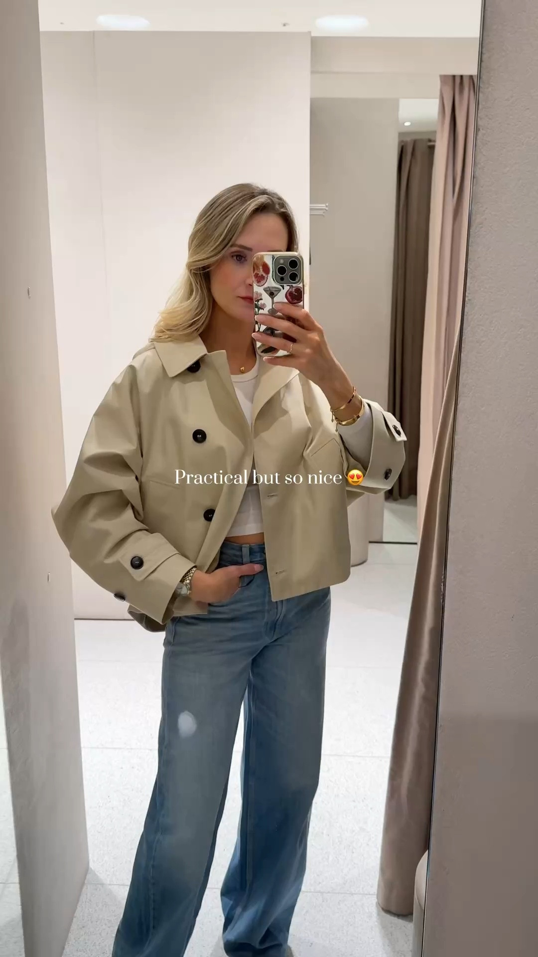 The nicest trench for spring! It’s water repellent and has a hood so it’s actually practical too! I need this for when I’m out and about with the boys, I always get caught short in the rain!! This is a size small xx

Zara new in 
Trench coat 
Cropped trench 
Zara outfit 

#LTKspring #LTKstyletip #LTKuk