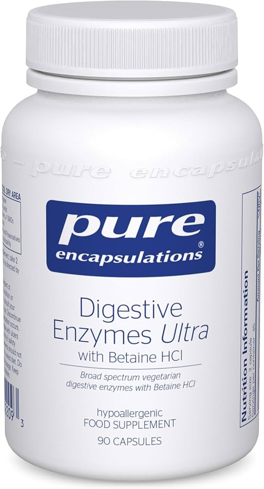 Pure Encapsulations Digestive Enzymes Ultra with Betaine HCl - Vegetarian Digestive Enzymes - Lac... | Amazon (UK)