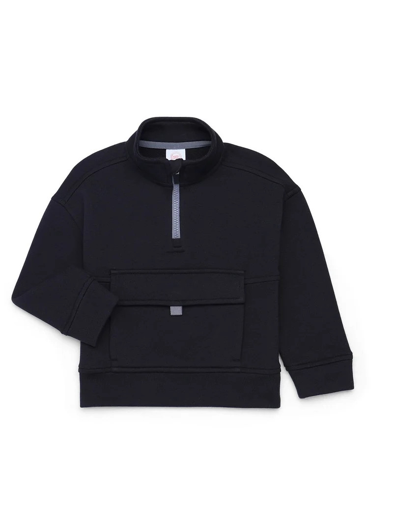 Wonder Nation Toddler Boys Quarter Zip Pullover, Sizes 12M-5T | Walmart (US)