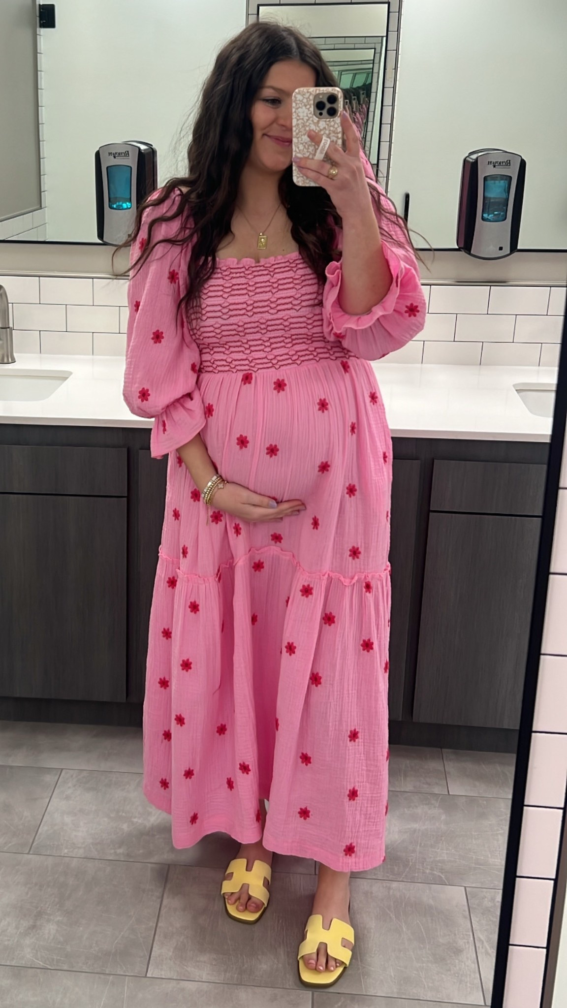 Bump friendly spring outfit! Love the pop of yellow. True size in dress (M) and shoes (7).

Spring outfit / spring dress / free people dress / free people look alike / free people dupe / Amazon dress / Amazon free people dupe / pink dress / mom outfit / mom style / bump friendly / maternity outfit / yellow sandals / spring shoes / spring sandals / Hermes dupe / target sandals / Amazon sandals / shop talulah / work outfit / casual work outfit / pregnancy workwear 

#LTKStyleTip #LTKSeasonal #LTKBump