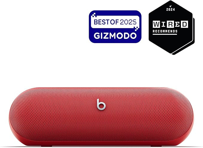 Beats Pill - Portable Bluetooth Speaker - Up to 24H Battery Life, Water Resistant, Bluetooth, App... | Amazon (US)