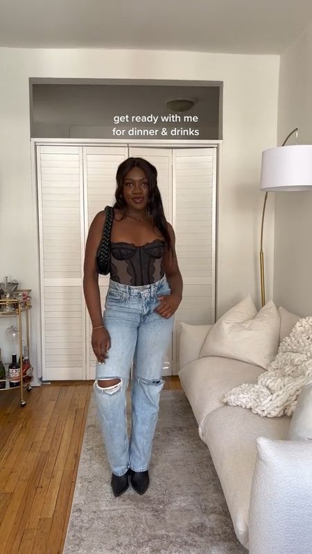 Corset top, dinner outfit, straight leg jeans, spring outfit ideas, nyc outfit, spring dress, going out outfit, neutral outfit, date night outfit, easy outfit, spring outfit, outfit ideas, casual outfit, chic outfit, everyday outfit, lulus, ripped jeans, Abercrombie jeans

#LTKfit #LTKsalealert #LTKunder100