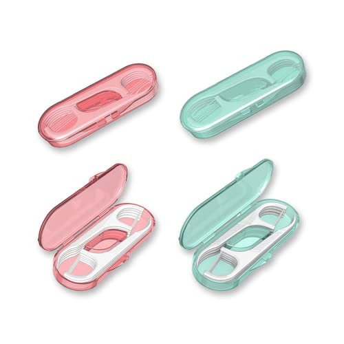 AOCEAN Dental Floss Picks - Travel Floss with Toothpicks - Professional Threader Flossers with 4 Storage Cases - Ideal for Family Hotel and High-Toughness Travel (40Pcs) | Amazon (US)