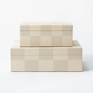 Large Checkered Resin Box - Threshold™ designed with Studio McGee | Target