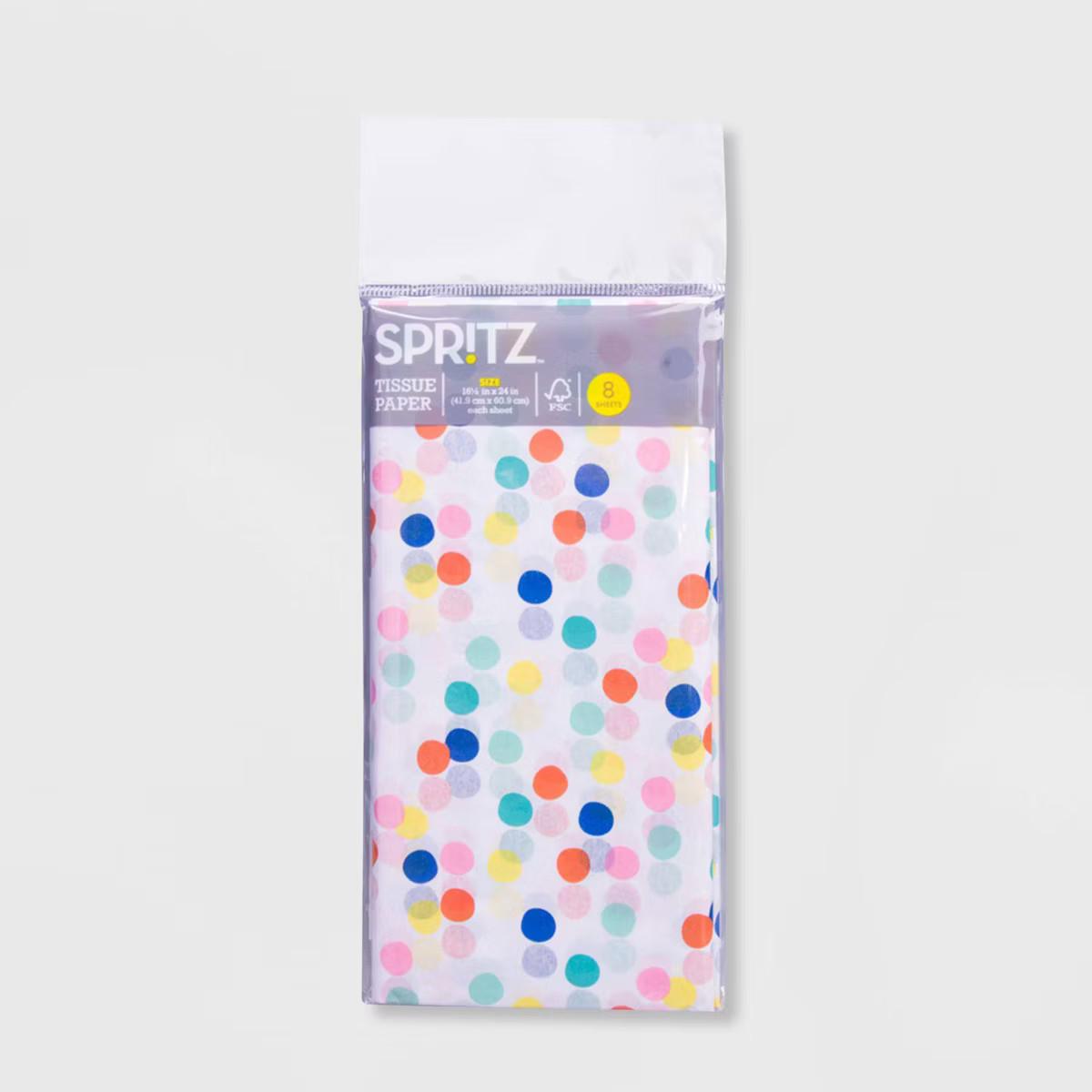 8ct Pegged Dotted Tissue Papers White - Spritz™: Gift Bag Tissue, Birthday, Classic Polka Dots,... | Target