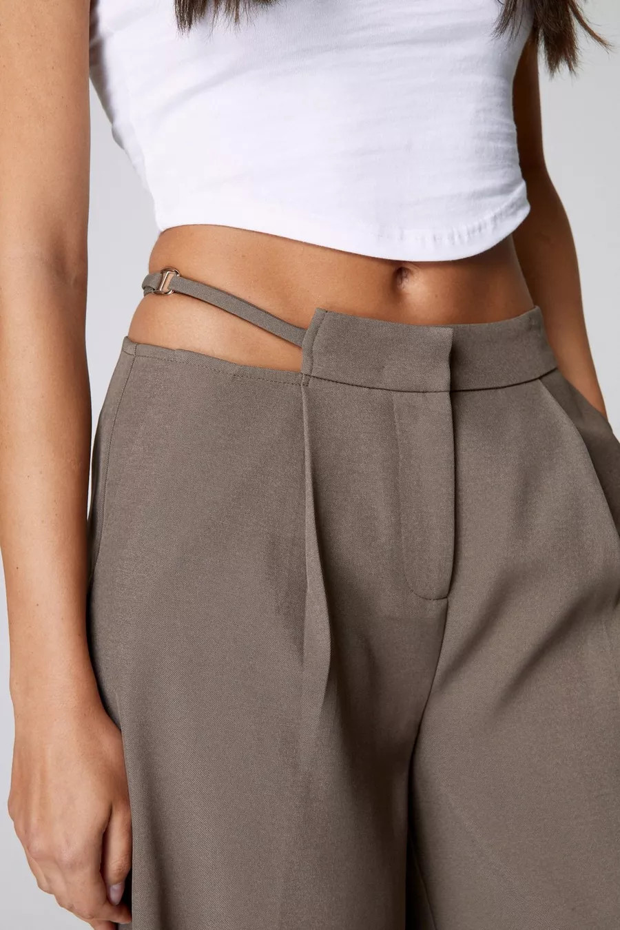 Tailored Cut Out Detail Trouser | Nasty Gal US