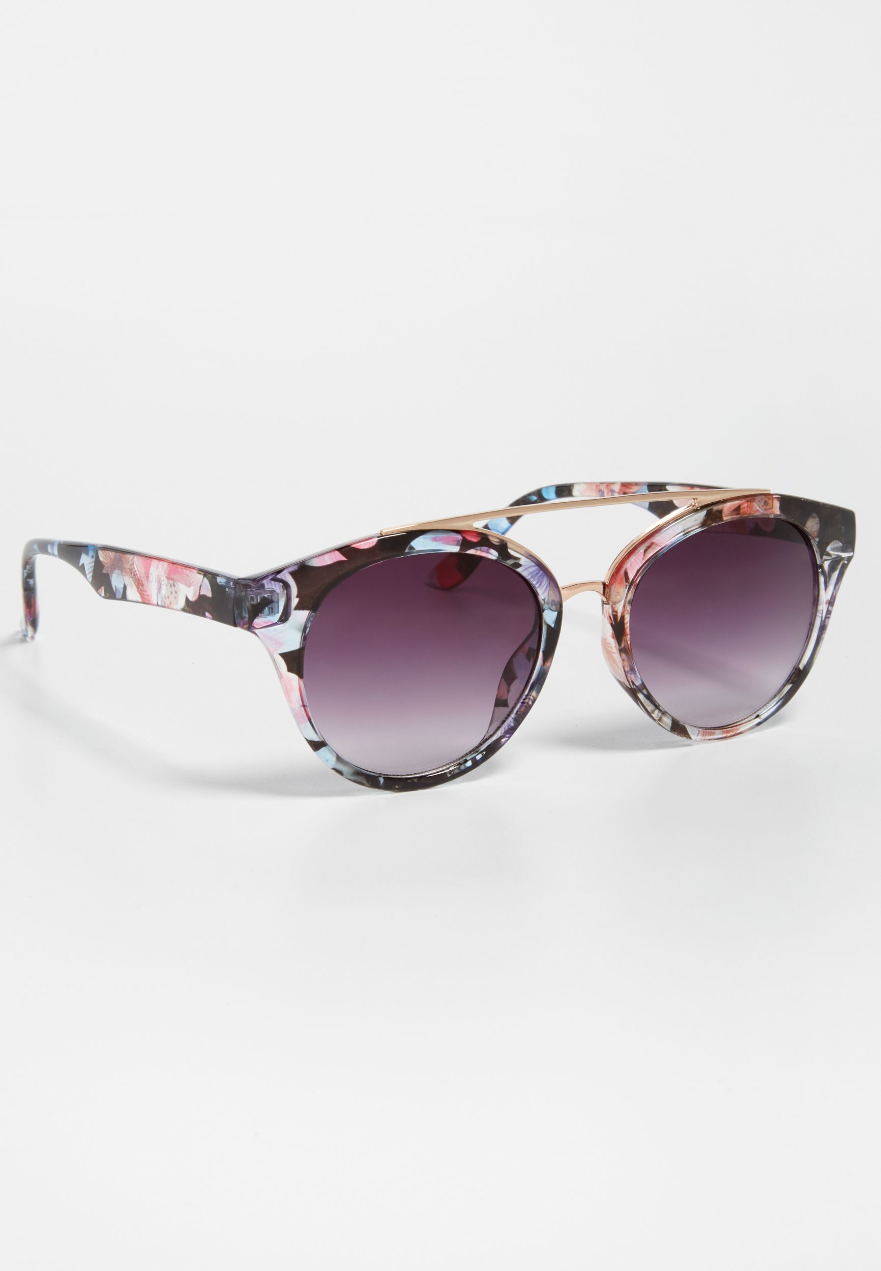 Round Floral Sunglasses | Maurices