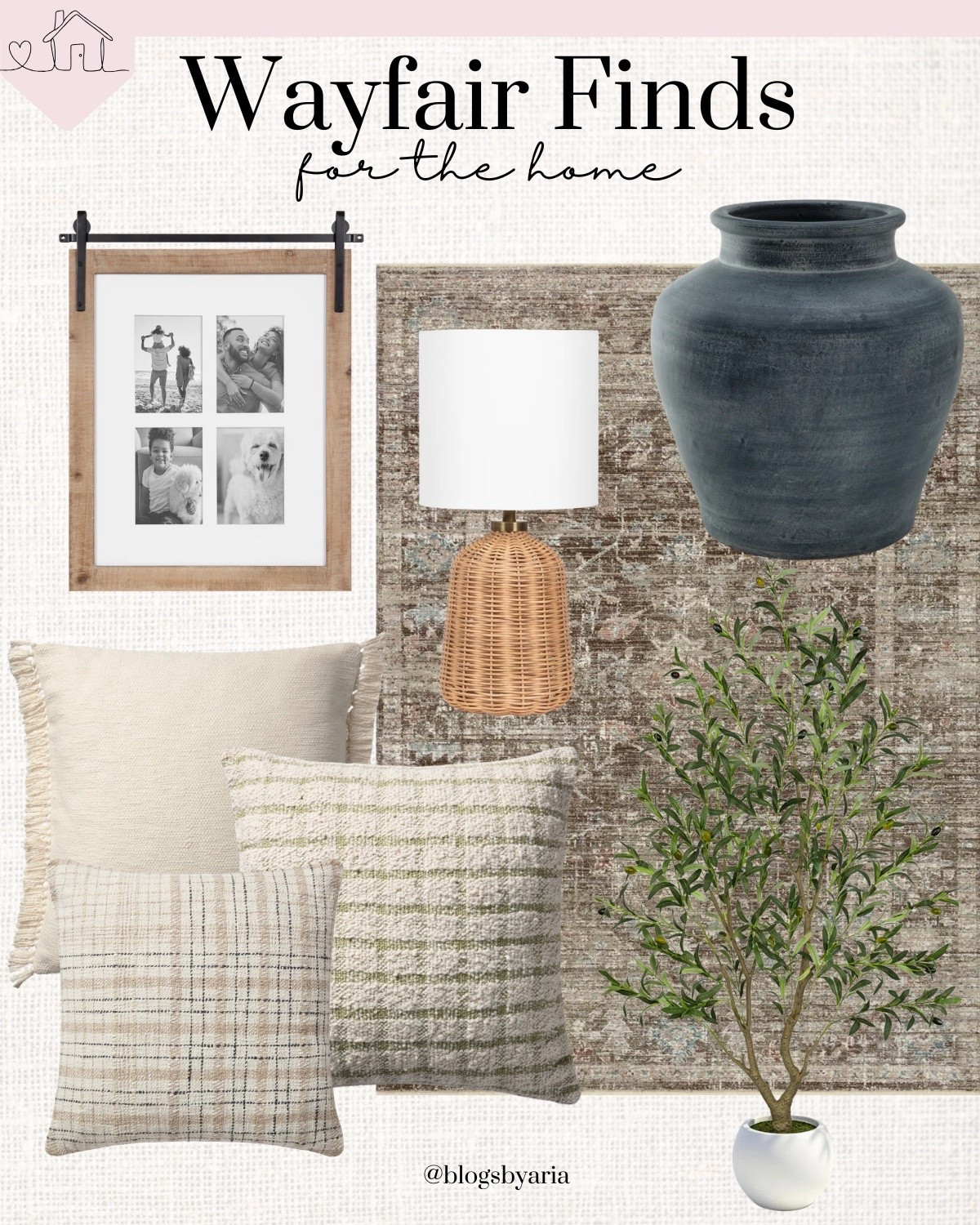 These Wayfair finds are giving cozy, collected, and effortlessly elevated ✨ Neutral textures, warm wood tones, woven accents, and organic shapes never go out of style. If you’re refreshing your living room, these are the pieces I’d start with. 🤍 #ltkhome #wayfairfinds #neutralhome #livingroomdecor #homedecorfinds