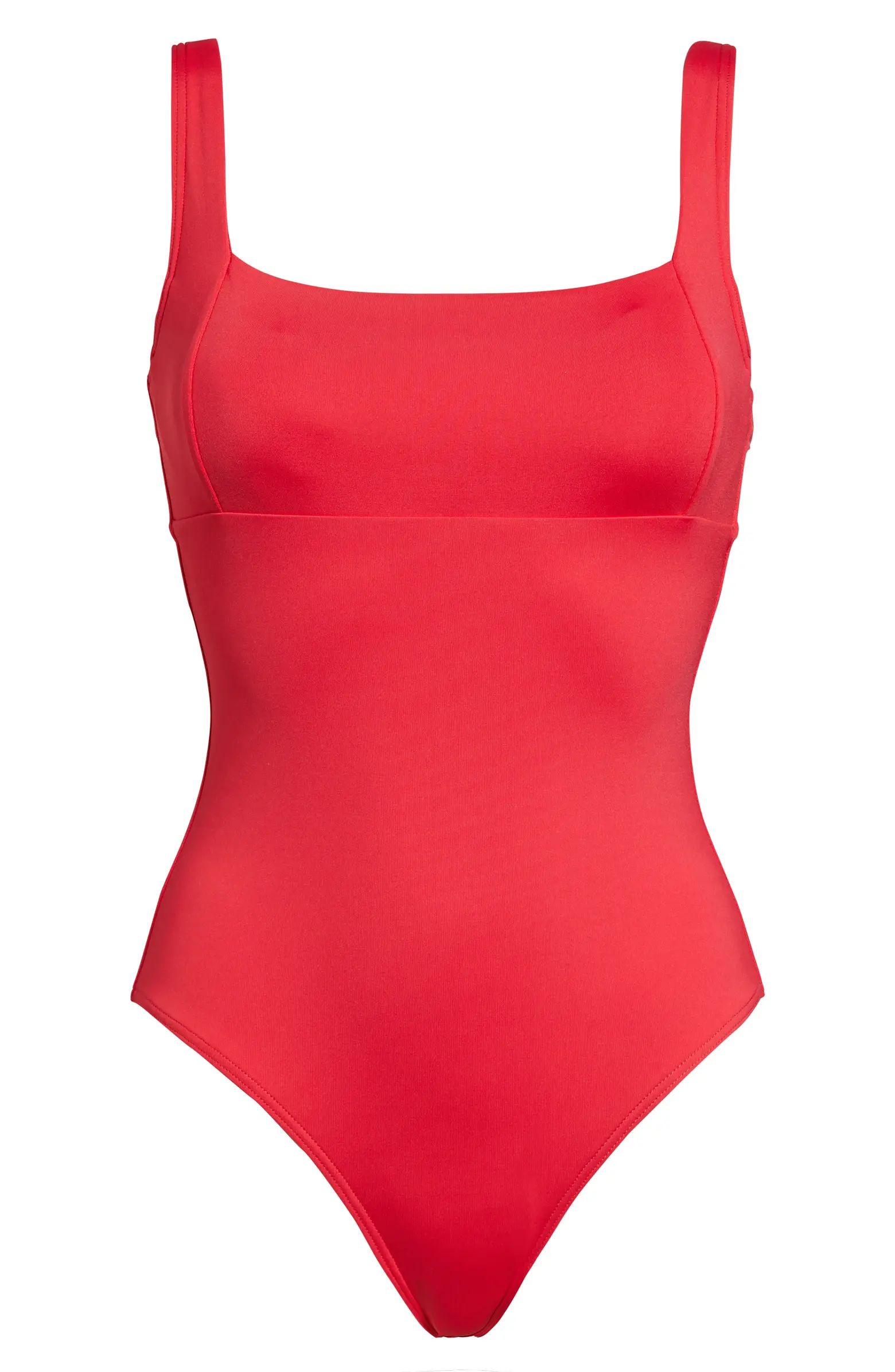 Square Neck One-Piece Swimsuit | Nordstrom