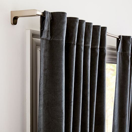 Cotton Velvet Curtain | West Elm (US)