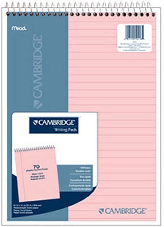 Cambridge Wirebound Legal Pad, 8.5 X 11 Inches, Rose, 70 Sheets (59418) | Amazon (US)