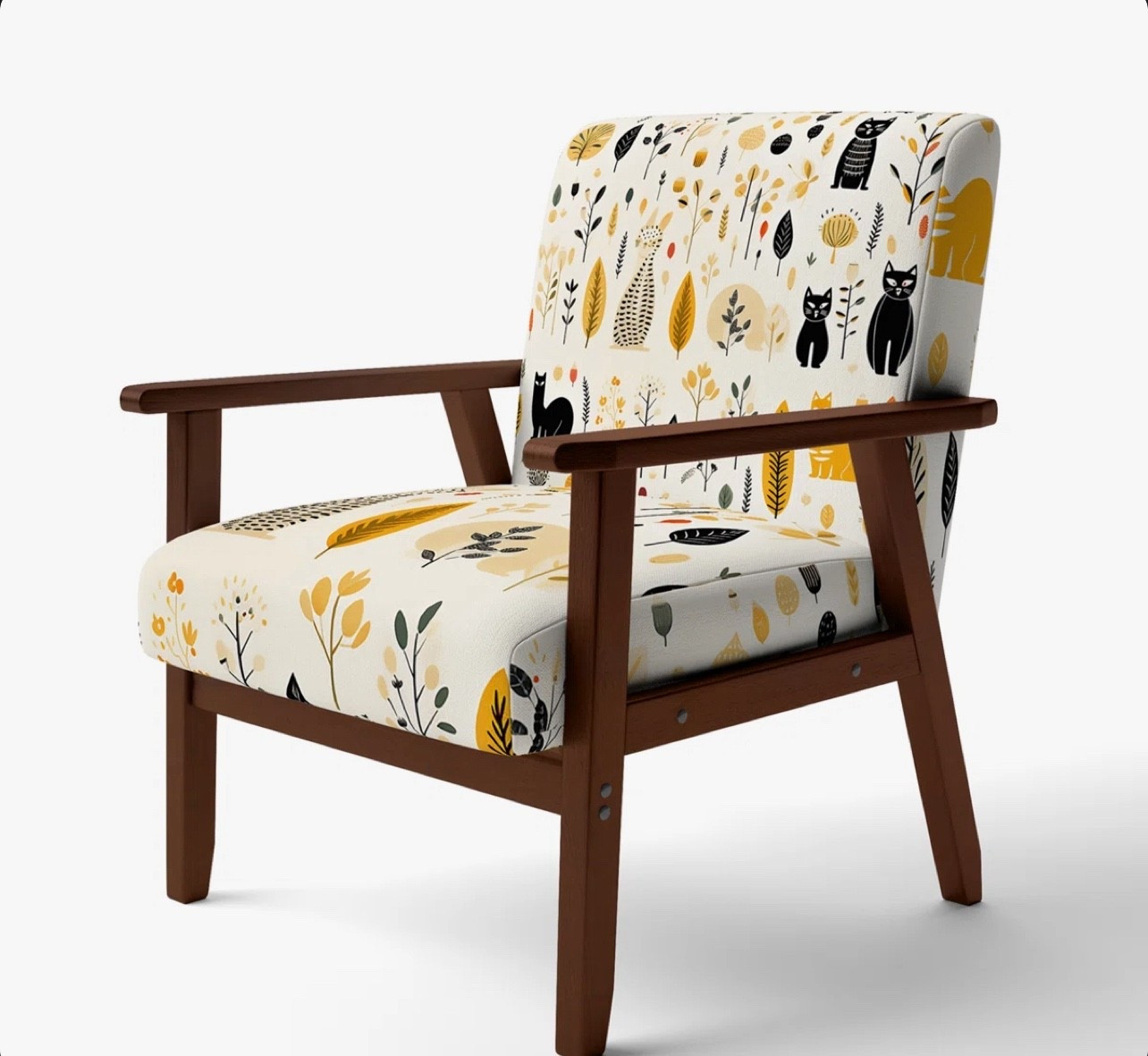 Minimalist Forest Animal Pattern - Upholstered Casual Accent Arm Chair

#LTKHome