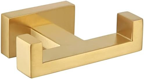 Double Towel Hook, Angle Simple SUS304 Stainless Steel Bath Towel Holder, Bathroom Kitchen Double Wa | Amazon (US)