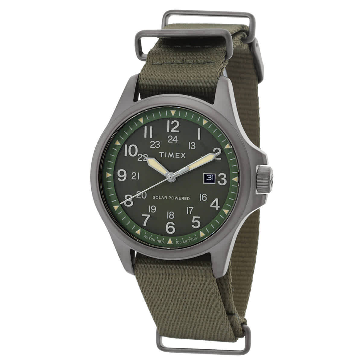 Timex Expedition North Field Post Solar watch with green dial