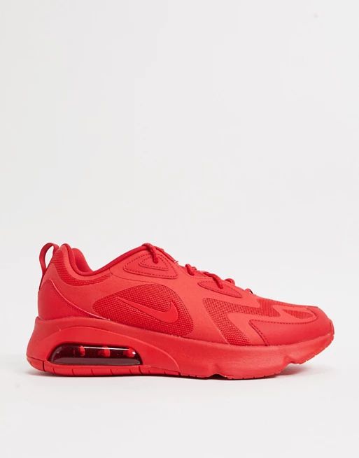 Nike Air Max 200 trainers in triple red | ASOS (Global)