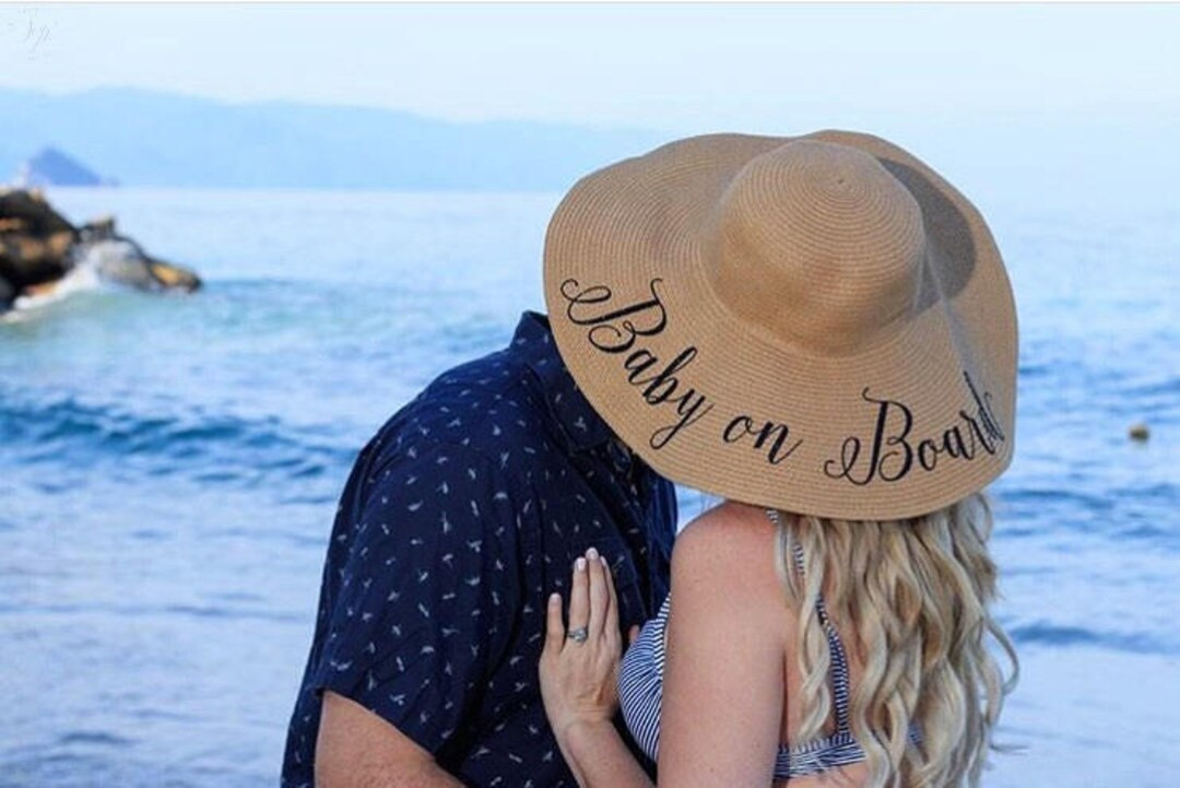 Baby on Board Hat - Babymoon hat - Mommy Hat - Mommy to be hat - Floppy Sun Hat - Sequin Sun Hat ... | Etsy (US)