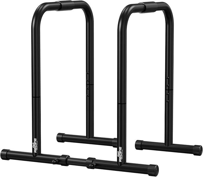 RELIFE REBUILD YOUR LIFE Dip Station Functional Heavy Duty Dip Stands Fitness Workout Dip bar Sta... | Amazon (US)