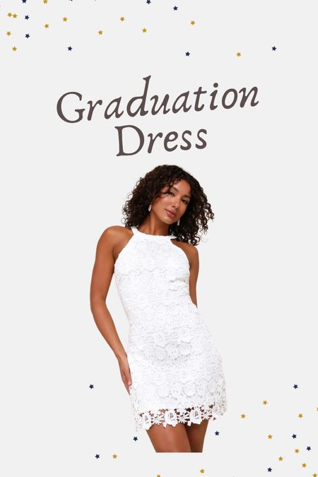 Graduation dress
White dress 
Bridal dress 
Lace dress 
Mini dress 


#LTKSeasonal #LTKWedding #LTKFindsUnder100