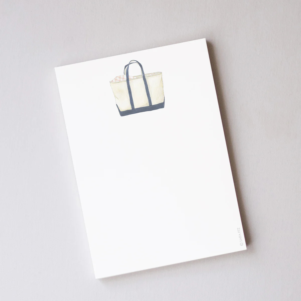 Canvas Tote Notepad | Sara Fitz