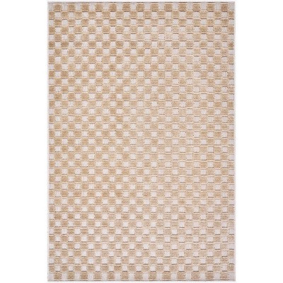 Hauteloom Anthea Living Room, Bedroom Machine Washable Area Rug - Contemporary - Off White, White - 5' x 7'2" | Target